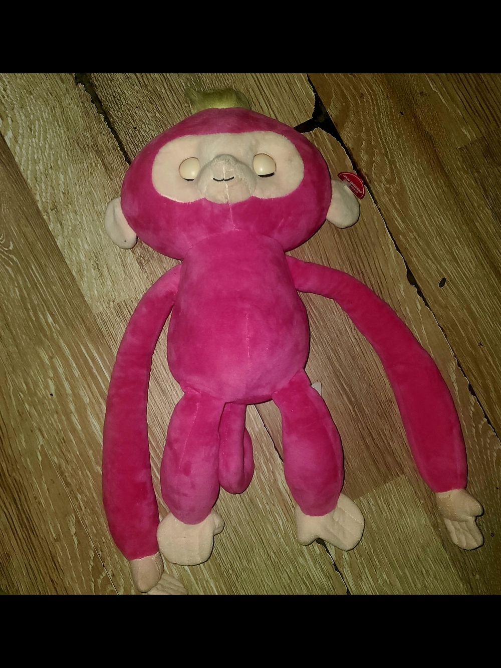 WowWee Fingerlings HUGS Bella Pink Monkey Talking Plush 19"